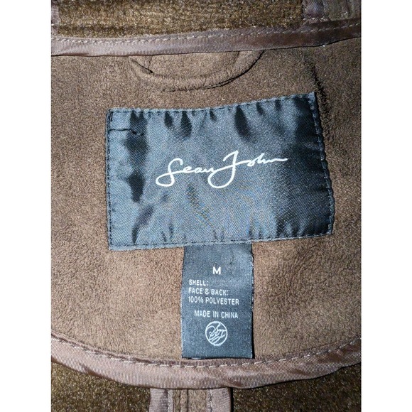 Sean John Men’s medium brown jacket Y2k - Picture 3 of 6